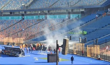 عاجل.. حريق داخل استاد القاهرة قبل ساعات من لقاء القمة