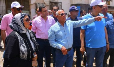 محافظ بورسعيد تواصل أعمال تطوير ورفع كفاءة منطقة السيدة خديجة