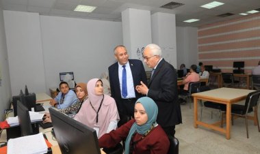 وزير التعليم يتفقد مركز التصحيح الإلكتروني الرئيسي لأوراق امتحانات الثانوية العامة 2023