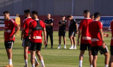 الأهلي يواصل تدريباته استعدادًا لمباراة المقاولون العرب