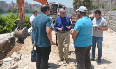 محافظ القليوبية يقوم بجولة ميدانية لمتابعة أعمال إنشاء ممشى «أهل مصر» بكورنيش النيل