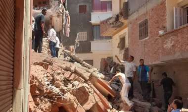 إخلاء العقارات المجاورة لعقار حدائق القبة المنهار وفصل الكهرباء والغاز 