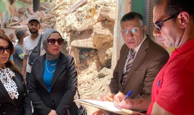 النيابة الإدارية تجري معاينة تصويرية لموقع عقار حدائق القبة المنهار