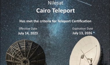  نايل سات تحصل على شهادة التميز من الرابطة العالمية للمحطات الأرضية 