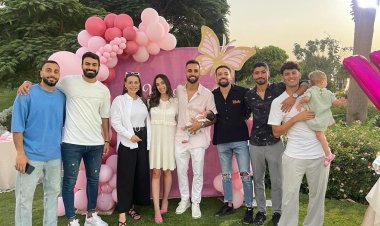 أحمد الشيمي نجم المقاولون يحتفل بعقيقة ابنته «ناديا»