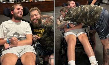 المغني الأمريكي بوست ملون يفي بوعده لقعيد