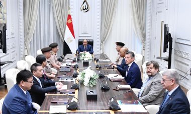 الرئيس السيسي يستقبل وفداً يضم رئيسَي شركتي «ووهوان للهندسة»