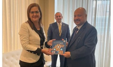 هالة السعيد تبحث سبل التعاون مع الأمين العام للمجلس الأعلى للتخطيط والتنمية بالكويت