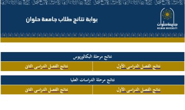 الرابط والخطوات.. نتائج جامعة حلوان 2023