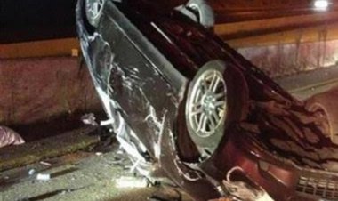 مصرع وإصابة 7 أشخاص من أسرة واحدة في انقلاب سيارة بطريق الفيوم الصحراوي