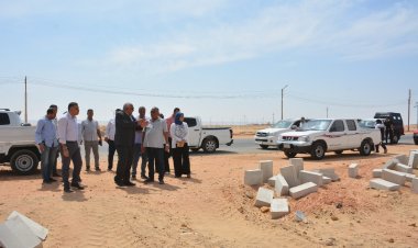 محافظ الوادي الجديد يتابع أعمال إنشاء المدينة الرياضية بمجمع المصالح الحكومية