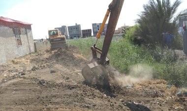 حملة مكبرة لغلق الفتحات المخالفة المؤدية لمنطقة شمال سهل الحسينية ببورسعيد