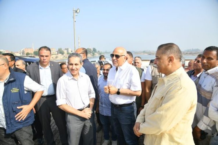 وزير الري ومحافظ الغربية يتفقدان قناطر دهتورة وعددًا من الترع بزفتى وسمنود