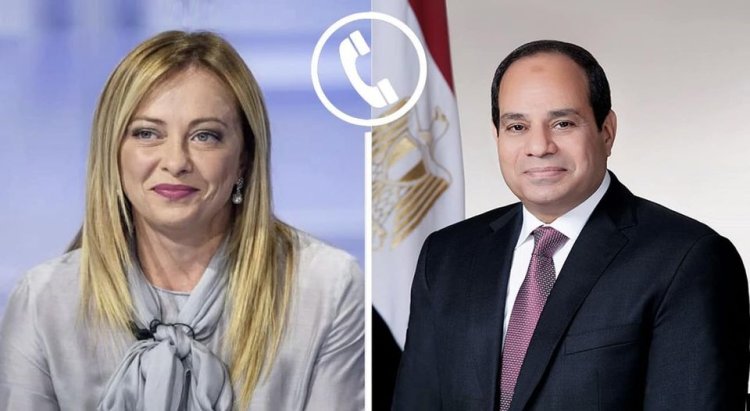 الرئيس السيسي يتلقى اتصالاً هاتفياً من رئيسة وزراء إيطاليا لبحث التعاون الثنائي
