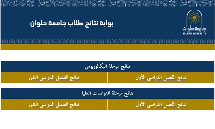 الرابط والخطوات.. نتائج جامعة حلوان 2023