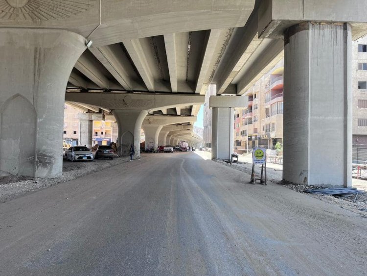 رئيس الجهاز المركزى للتعمير يتفقد أعمال تنفيذ مشروع محور عمرو بن العاص الحر بالجيزة