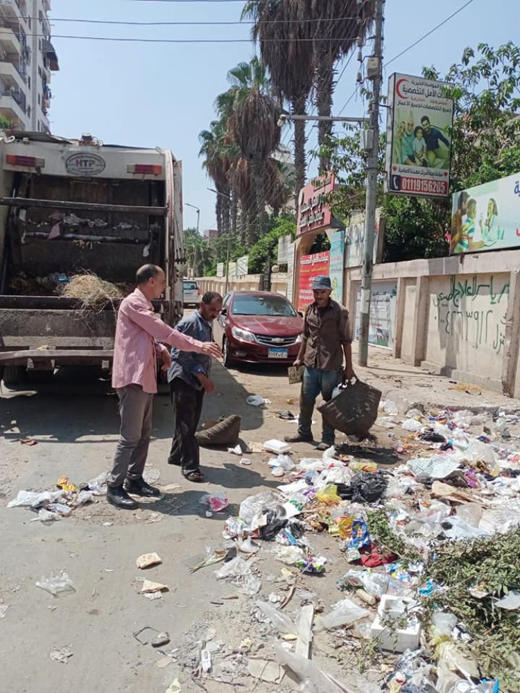 رفع 300رطن مخلفات صلبة و 750 طن قمامة في المنصورة