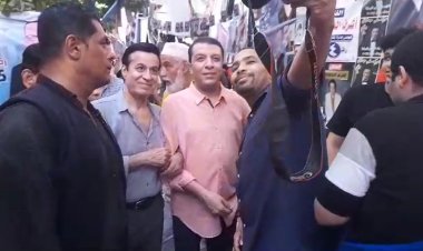 وصول مصطفى كامل قبل غلق باب التصويت وإعلان نتائج انتخابات الموسيقيين.. صور