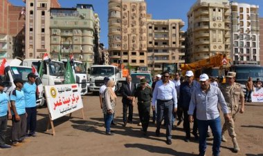 محافظ الدقهلية يتفقد اصطفاف معدات التدريب العملي لمجابهة الأزمات والكوارث «صقر 120»