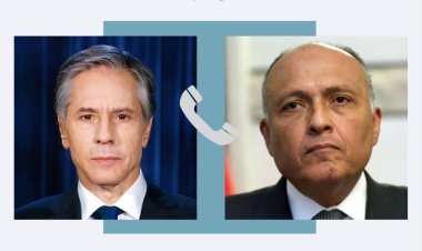 وزير الخارجية يتلقى اتصالا هاتفيا من نظيره الأمريكي