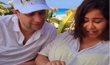 بعد شائعة انتحارها.. أول ظهور لشيرين مع حسام حبيب وبناتها