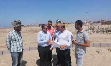 رئيس جهاز مدينة دمياط الجديدة يتابع معدلات تنفيذ شاطئ «قادرون» لذوي الهمم