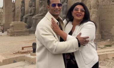 وصلة غزل وحب بين محمد رمضان وهالة صدقي في حفل الساحل الشمالي (فيديو)