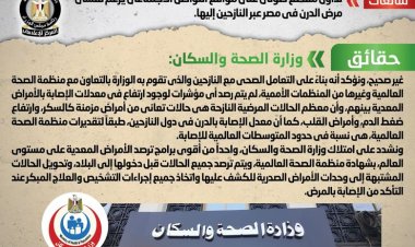 بيان حكومي يرد على مقطع صوتي يزعم تفشي مرض الدرن في مصر