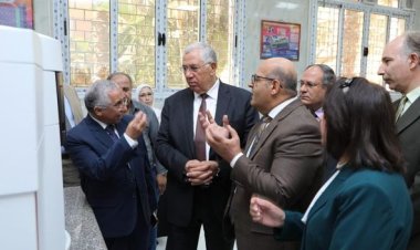 وزير الزراعة يفتتح معمل خصوبة الأراضي ويتفقد وحدة الاستشعار عن بعد بمعهد المياه والبيئة
