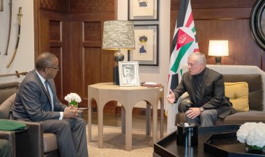 الملك عبدالله الثاني  يستقبل وزير الخارجية الرواندي