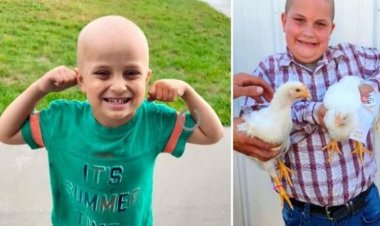 طفل يبيع دجاجه من أجل علاج شقيقه