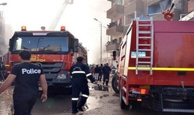 نشوب حريق بمركز للغاز بمنطقة التبين 