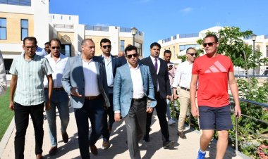 وزير الرياضة يتفقد المدينة الشبابية الرياضية بسيدي عبد الرحمن