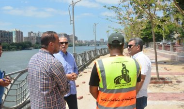 محافظ القليوبية يتفقد مشروع ممشى النيل ومجزر كفر سعد
