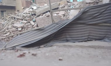 انهيار عقار قديم بمنطقة حدائق القبة  (تفاصيل)