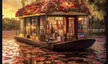 صورة لمكتبة عائمة في هولندا تثير الجدل