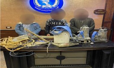 ضبط 3 أشخاص لتنقيبهم عن الآثار داخل عقار بالمطرية