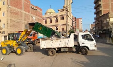 حملات نظافة وزراعة أشجار  وإزالة تعديات بمراكز ومدن كفر الشيخ