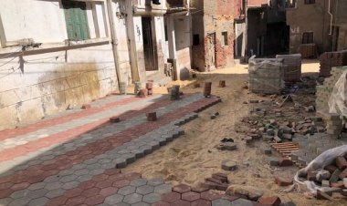 حملات نظافة وإزالة إشغالات بالانترلوك وتطهير الصرف الصحي والترع بكفر الشيخ