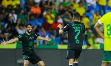 في ليلة تألق محرز.. الأهلي السعودي يتصدر الدوري بفوز مثير على الخليج