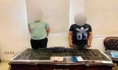 ضبط شخصين بالجيزة وبحوزتهما كمية من المواد المخدرة