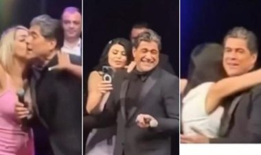 أحضان وقبلات.. معجبات وائل كفوري يقتحمن مسرح حفله في فرنسا