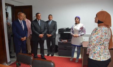 وزير التنمية المحلية ومحافظ القليوبية يتفقدان تطوير الديوان العام والمركز التكنولوجي