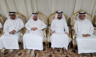 عبدالله بن سالم القاسمي يعزي في وفاة فاطمه هندي الشامسي بالشارقة