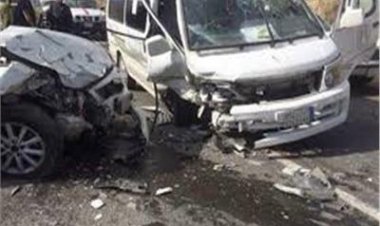 إصابة 11 شخصًا في حادث تصادم بطريق مصر إسكندرية الزراعى
