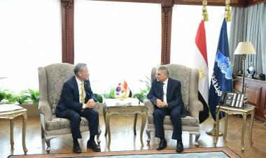 أسامة ربيع يستقبل سفير كوريا الجنوبية لبحث التعاون في مجالات التحول الأخضر