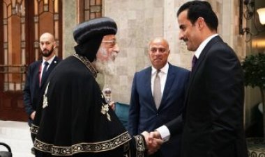 البابا تواضروس الثانى يلتقى أمير قطر في العاصمة المجرية بودابست