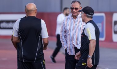 الخطيب يحضر مران الأهلي بعد عودة الفريق للتدريبات