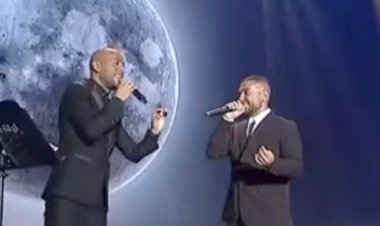 «كل الأغاني الحزينة هتسمعوها».. دويتو بين أحمد سعد وتامر عاشور في «ليلة الدموع» بجدة