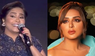 «شكرا يا بنت الأصول».. شيرين عبد الوهاب تشكر أنغام بحفل «ليلة الدموع» في جدة